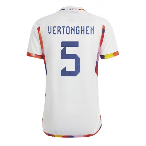 Fotballdrakt Herre Belgia Jan Vertonghen #5 Bortedrakt VM 2022 Kortermet